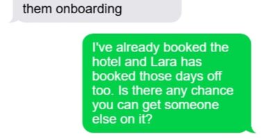 A boss has been slammed for cancelling an employee's already-approved holiday - then suggesting they could still go away as long as they worked during their trip