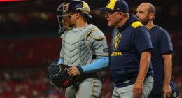 Brewers Get X-Ray Results After Catcher Exits Game with Hand Injury