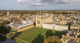 King's College chapel at the University of Cambridge, which came fourth in the rankings alongside Oxford - following years of concerns about social engineering