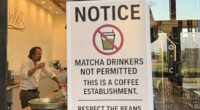Dritan Alsela, a barista who owns three cafés, declared war on the green powder by launching a cheeky ¿anti-matcha campaign¿ on Instagram