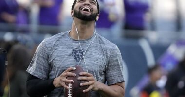 Caleb Williams painted his fingernails to make a statement for suicide awareness month