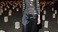 Cate Blanchett led the celebrities attending the Armani show during Milan Fashion Week on Sunday as they paid tribute to the late designer