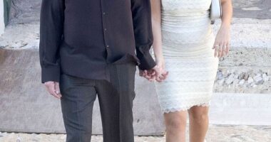 Charli XCX wore bridal white ahead of second wedding in Italy with her husband George Daniel on Friday