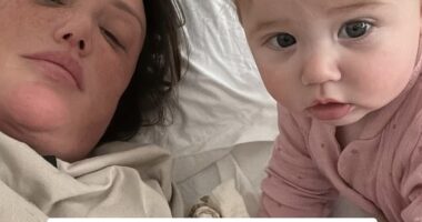 Charlotte Crosby revealed her baby daughter Pixi had been rushed to hospital after 'screaming and throwing up' all day