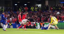 Richard Rios' first-half own goal was enough to give Chelsea a slender win over Benfica
