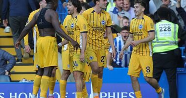 Brighton completed a stunning 3-1 victory over Chelsea at Stamford Bridge on Saturday