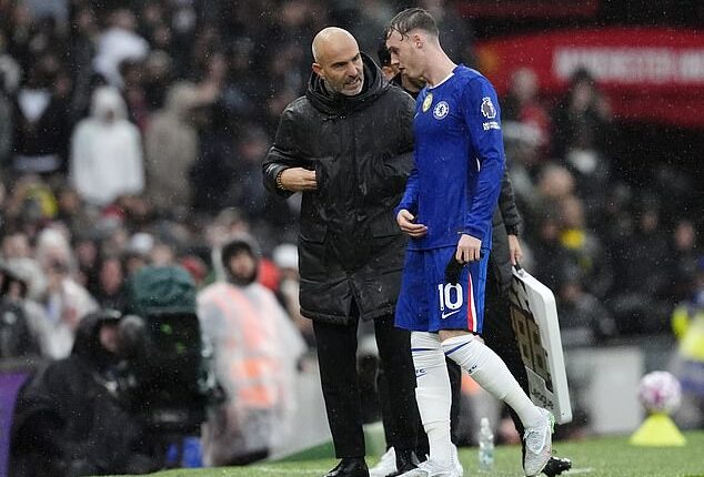 Cole Palmer will not play for Chelsea against Brighton this weekend - or Liverpool next week