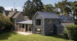 This £5.7 million home, set in Bibury, The Cotswolds, is one of the many homes in the area blending traditional and modern designs