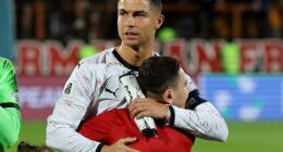 Cristiano Ronaldo sent a heartwarming message to the young mascot who accompanied him