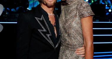 Davina McCall is reportedly engaged to her hairstylist boyfriend Michael Douglas - just weeks after she revealed she would never marry again (Seen on Wednesday)