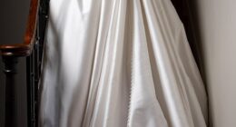 A debutante poses in her bridal gown during 2025's Queen Charlotte's Anniversary Ball on Saturday