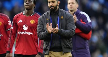Ruben Amorim once again insisted that he 'won't change' his system after United's derby day defeat