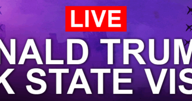 Donald Trump lands in Britain! US President and First Lady Melania arrive in the UK for state visit - as he vows to 'go easy' on Starmer and shares his excitement to see his 'friend' King Charles