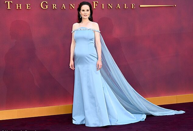 Michelle Dockery has insisted she's nothing like her character Lady Mary Crawley as she hit back at claims she is posh after revealing her pregnancy at the at the premiere
