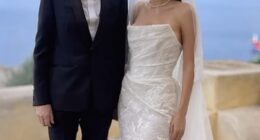 It was a family affair worthy of rock royalty as Duran Duran turned out in force at the weekend for bassist and founding member John Taylor¿s daughter Atlanta de Cadenet¿s wedding celebrations in Sicily (Atlanta and John pictured together at the wedding)