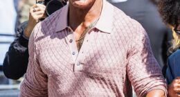 Dwayne 'The Rock' Johnson has acknowledged his weight loss after appearing shocking fans with his slimmed down frame at the 2025 Venice Film Festival; pictured on Monday