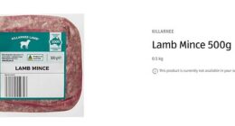 Aldi customers observed that Killarnee Lamb Mince 500g packs no longer appeared to be available in Aldi stores or on their website