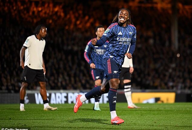 Eberechi Eze rounded off a superb Arsenal move to give the Gunners the lead at Port Vale