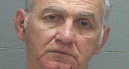 George Zinn (pictured), 71, was arrested in the chaotic moments following the gory assassination of the right-wing influencer, 31, on Wednesday afternoon