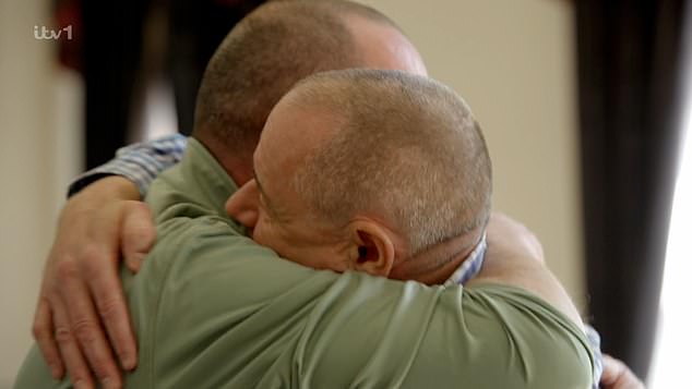 The moment Peter and Trevor were reunited was full of tears and the brothers had a long embrace after over 50 years of separation