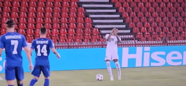 England's game against Serbia was temporarily paused in the 38th minute after Ezri Konsa and Reece James were targeted with lasers from the crowd