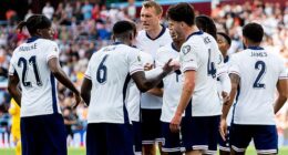 England strolled to a comfortable but dull  2-0 victory over Andorra at Villa Park