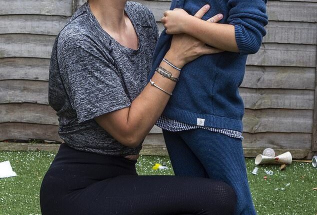 Leigh Murphy, 29, has to constantly monitor her six-year-old son Steven