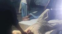 Victims of the 6.0-magnitude earthquake in Afghanistan are treated for their wounds on Sunday evening