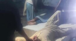Victims of the 6.0-magnitude earthquake in Afghanistan are treated for their wounds on Sunday evening