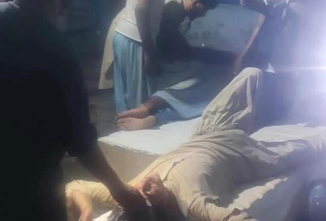 Victims of the 6.0-magnitude earthquake in Afghanistan are treated for their wounds on Sunday evening