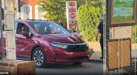 A woman driving a red minivan crashed through the KIPONA Festival in Pennsylvania about 6pm on Monday night, sparking chaos as terrified revelers ran to safety