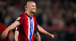 Man City's Erling Haaland scored five goals as Norway thrashed Moldova 11-1 on Tuesday night
