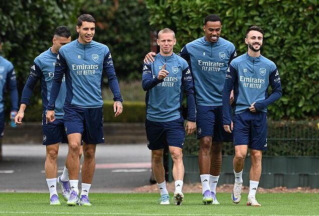 Former Arsenal star Jakub Kiwior (left) has revealed he found out of his summer Gunners exit via social media
