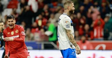Sergio Ramos missed a panenka penalty during Monterrey's humiliating 6-2 loss to Toluca