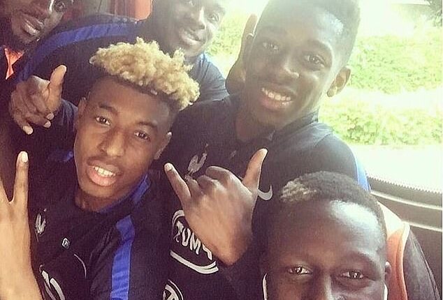 Ousmane Dembele pictured in his teens - when his professionalism was often questioned