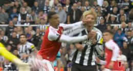 Gabriel appeared to elbow Nick Woltemade in the face during Arsenal's win over Newcastle