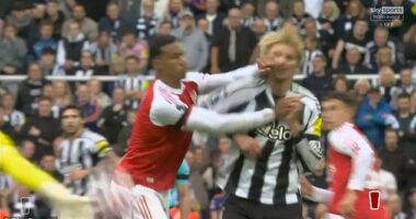 Gabriel appeared to elbow Nick Woltemade in the face during Arsenal's win over Newcastle
