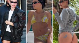 Hailey Bieber wears these $32 Giant Vintage sunglasses on repeat