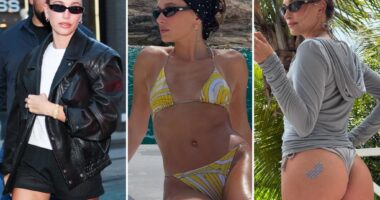 Hailey Bieber wears these $32 Giant Vintage sunglasses on repeat