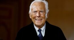 Giorgio Armani (seen in January) passed away peacefully at age 91 surrounded by his family, the Armani Group announced on Thursday