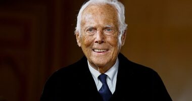 Giorgio Armani (seen in January) passed away peacefully at age 91 surrounded by his family, the Armani Group announced on Thursday