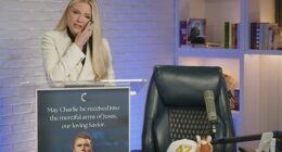 Erika Kirk, wife of slain conservative activist Charlie Kirk made her first public address since her husband's assassination on Friday evening