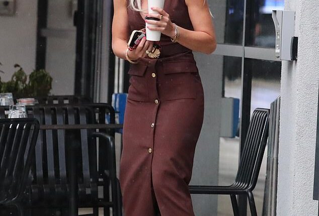 Helen Skelton reunited with her co-star and former flame Gethin Jones as he returned to work for the first time since the death of his father on Monday