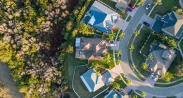 Florida saw the most significant drop - with a loss of $109 billion in total market value from July 2024 to June 2025 (pictured: Homes in Tampa, FL)