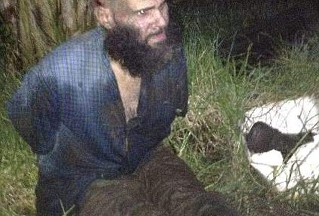 Malcolm Naden was on the run for seven years, wanted for two murders committed in his home town of Dubbo in western NSW. He is pictured after his capture in March 2012