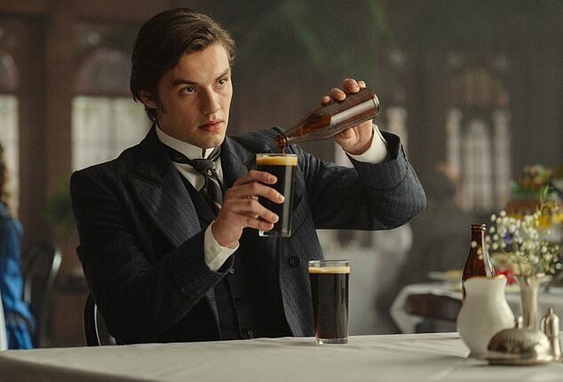 House Of Guinness star Louis Partridge has become the nation's go-to period drama star (pictured in the show)