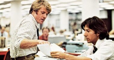 Redford, who has died aged 89, never won an Oscar as an actor, in part because he refused to play the celebrity game of going to parties and hanging out with false friends. Pictured: Redford with Dustin Hoffman in All The President's Men