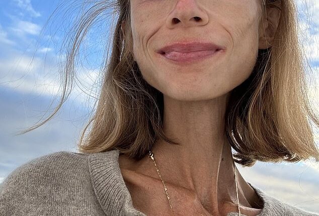 Karolina Krzyzak was just 19 when she began an experimental 'fruitarian' diet, eating nothing but raw fruits (pictured)