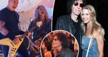Howard Stern seen rocking out at Metallica's SiriusXM show in Hamptons -- days before postponing return to the air