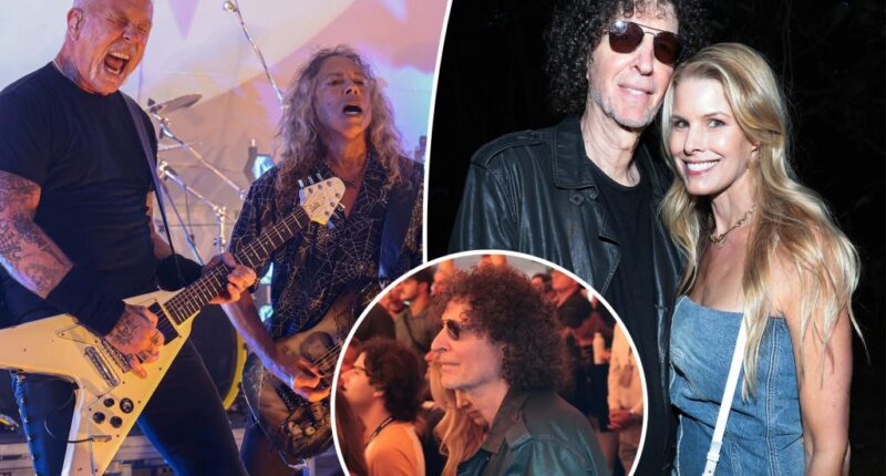 Howard Stern seen rocking out at Metallica's SiriusXM show in Hamptons -- days before postponing return to the air